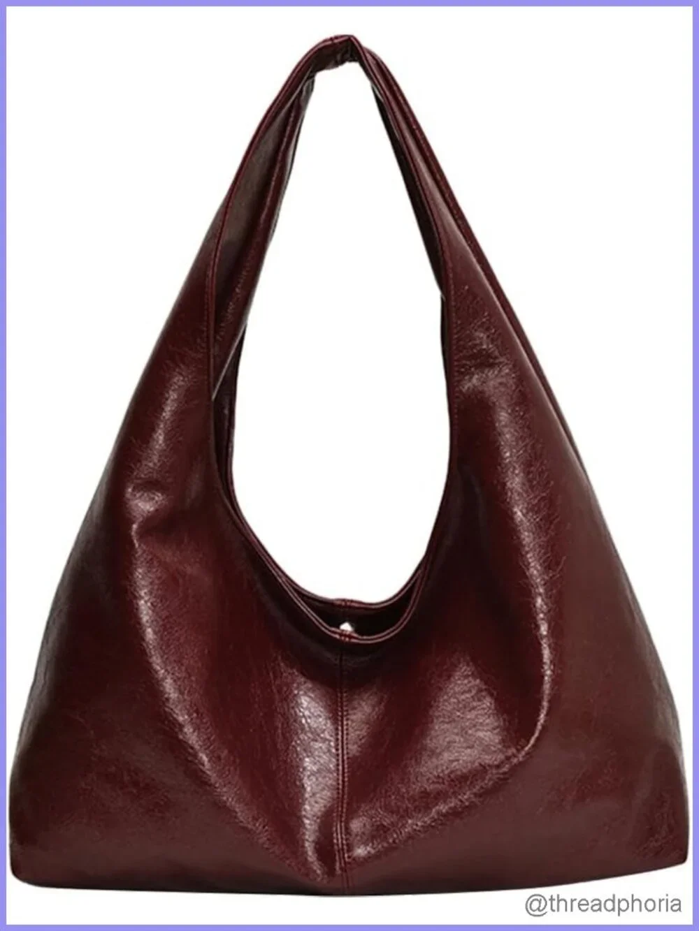 Large Slouchy Hobo Tote Bag Faux Leather Work Tote